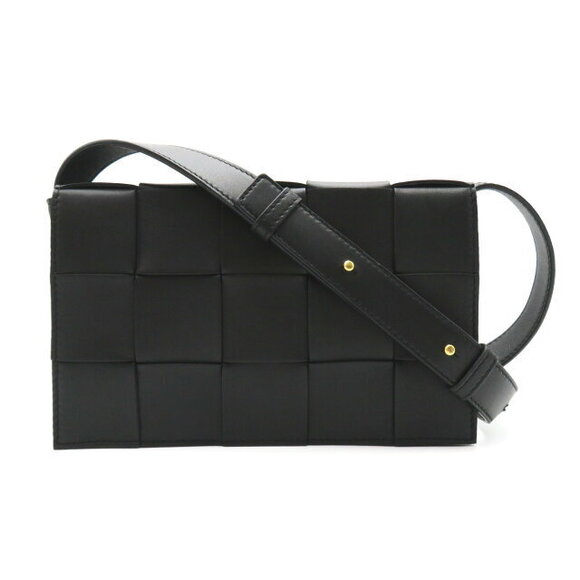 Bottega Veneta Handbags - Bottega Veneta Cassette Crossbody Bag Shoulder Bag Leather Black